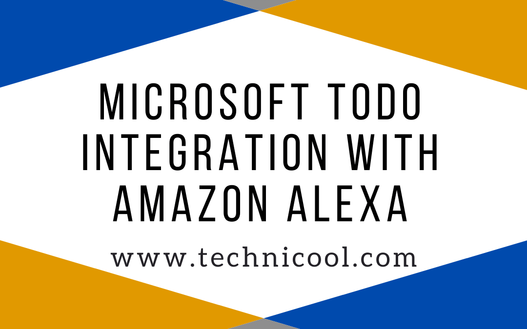 Integrate Amazon Alexa with Microsoft To-Do